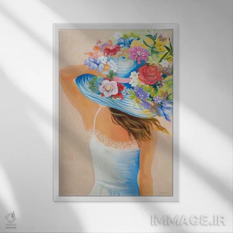 تابلو دکوراتیو روز آفتابی روشن اثر لیز جارباور - نمای قابدار سفید