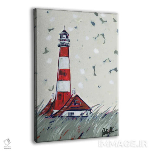 تابلو دکوراتیو فانوس دریایی پاپ II اثر جودی آگوستین - نمای پرسپکتیو محصول