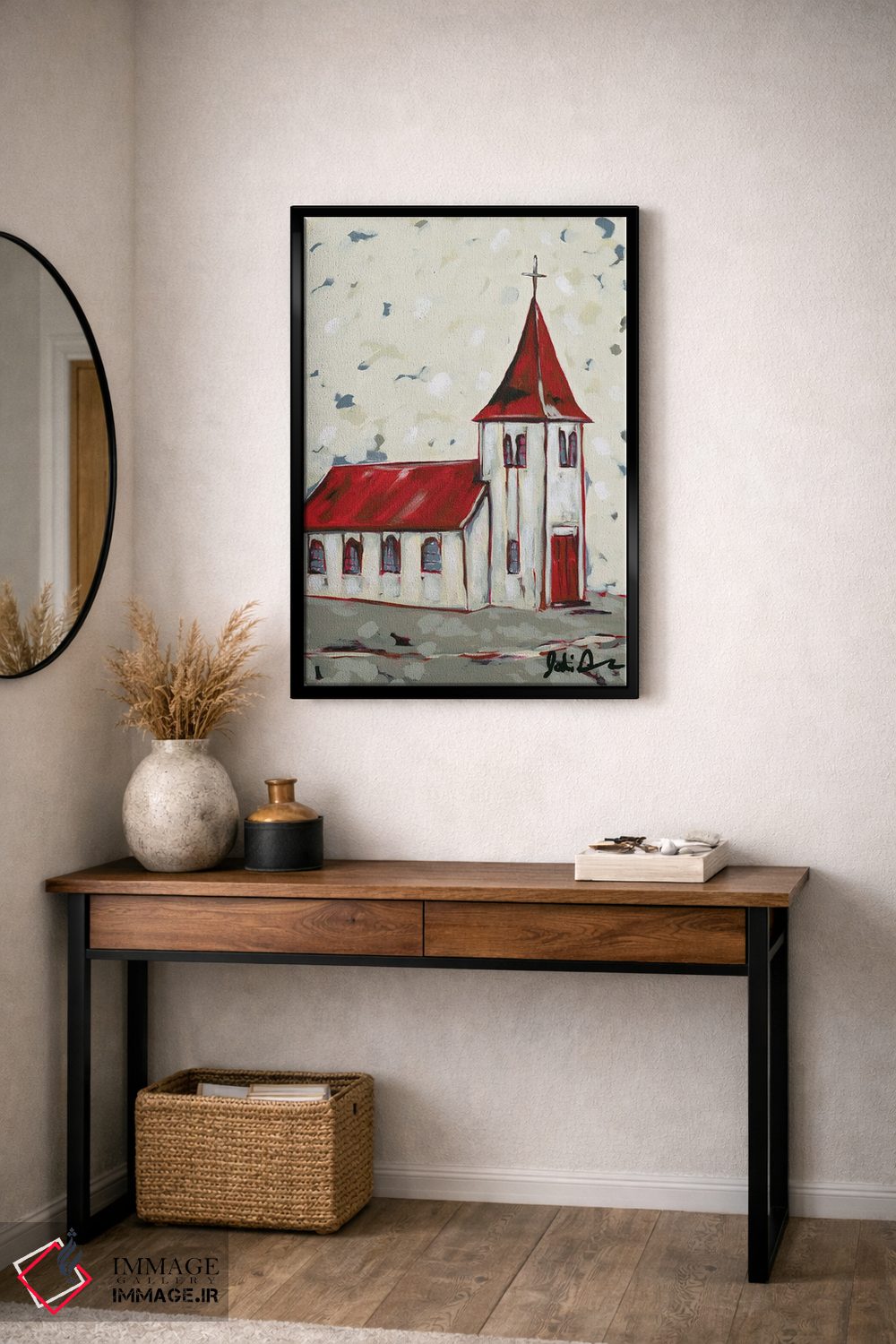 تابلو مدرن این است کلیسا اثر جودی آگوستین - D5B