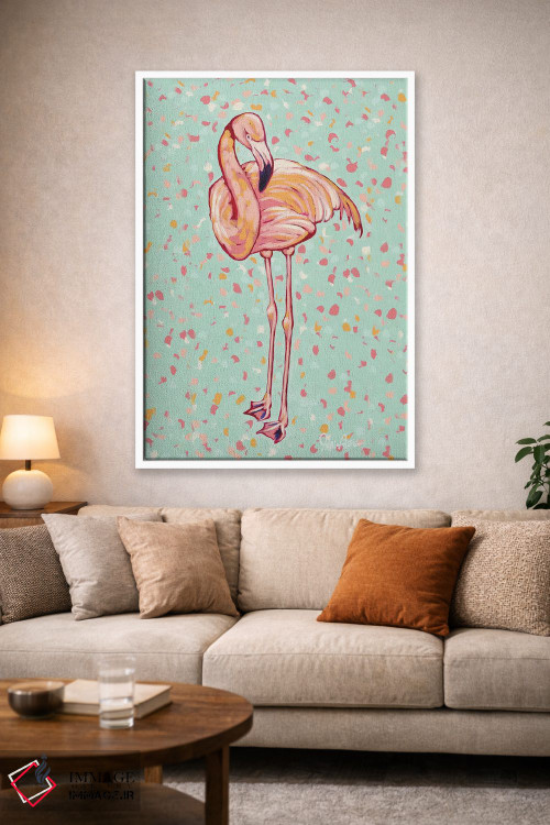 تابلو دکوراتیو پرتره فلامینگو I اثر جودی آگوستین - D1W