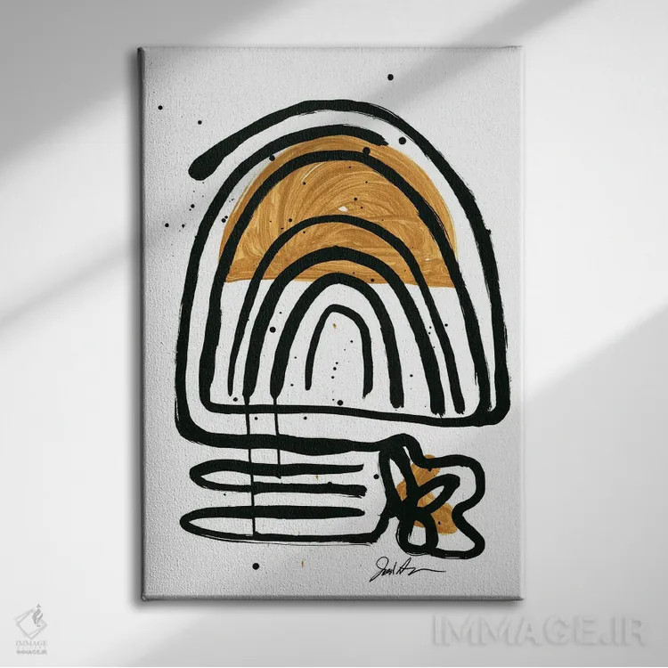 تابلو مینیمال صبح سه شنبه اثر جودی آگوستین - نمای روبهرو روی دیوار