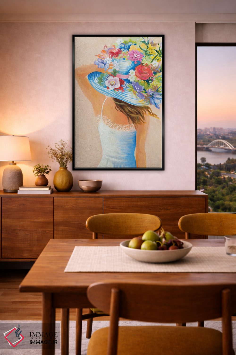 تابلو دکوراتیو روز آفتابی روشن اثر لیز جارباور - D6B