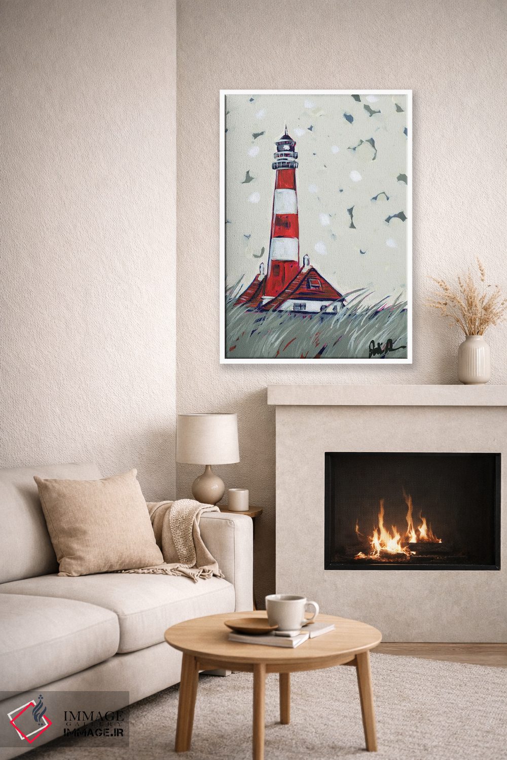 تابلو دکوراتیو فانوس دریایی پاپ II اثر جودی آگوستین - D6W