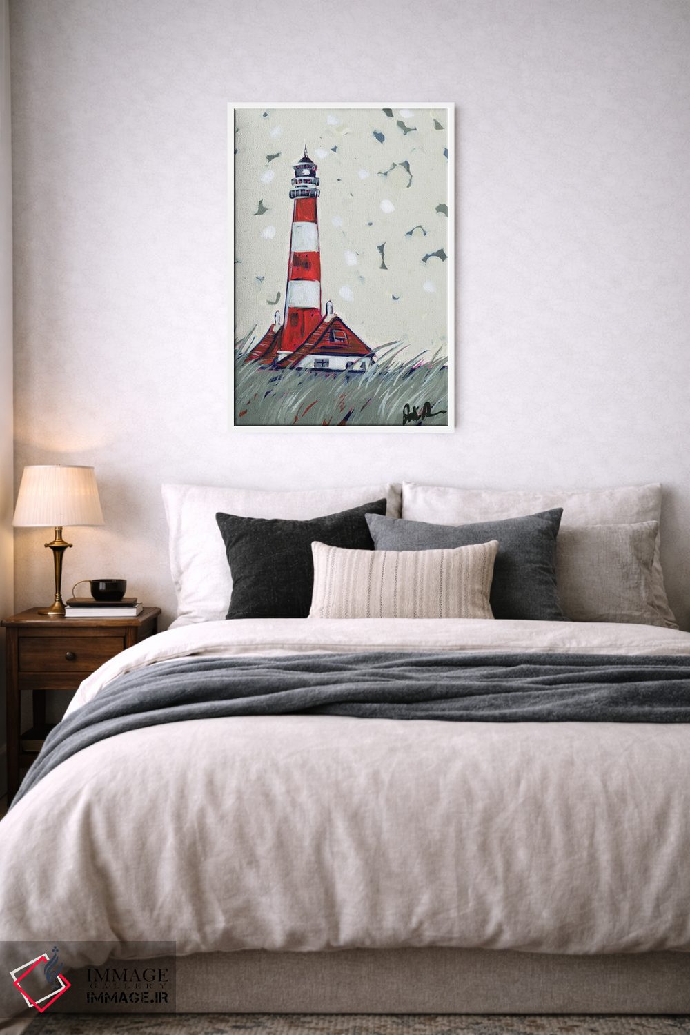 تابلو دکوراتیو فانوس دریایی پاپ II اثر جودی آگوستین - D4W