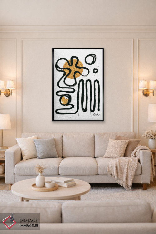 تابلو مینیمال ساعات خوش اثر جودی آگوستین - D6B