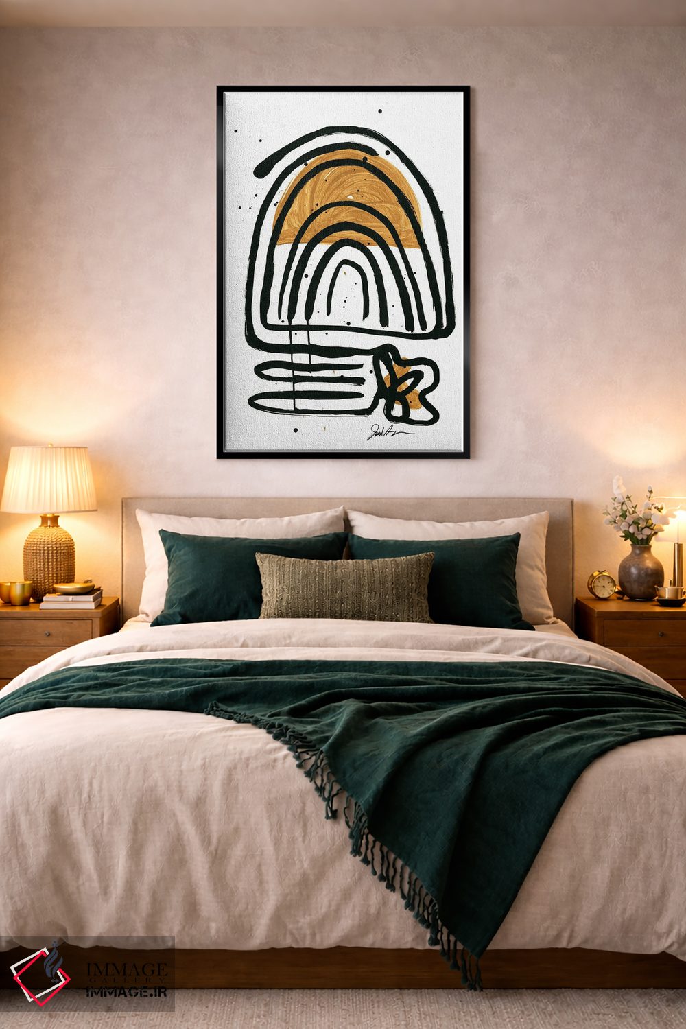 تابلو مینیمال صبح سه شنبه اثر جودی آگوستین - D3B