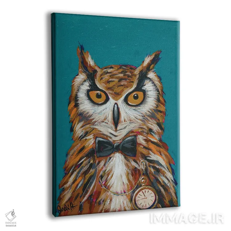 تابلو دکوراتیو حیوانات جاسوس I - جغد مخفی اثر جودی آگوستین - نمای پرسپکتیو محصول