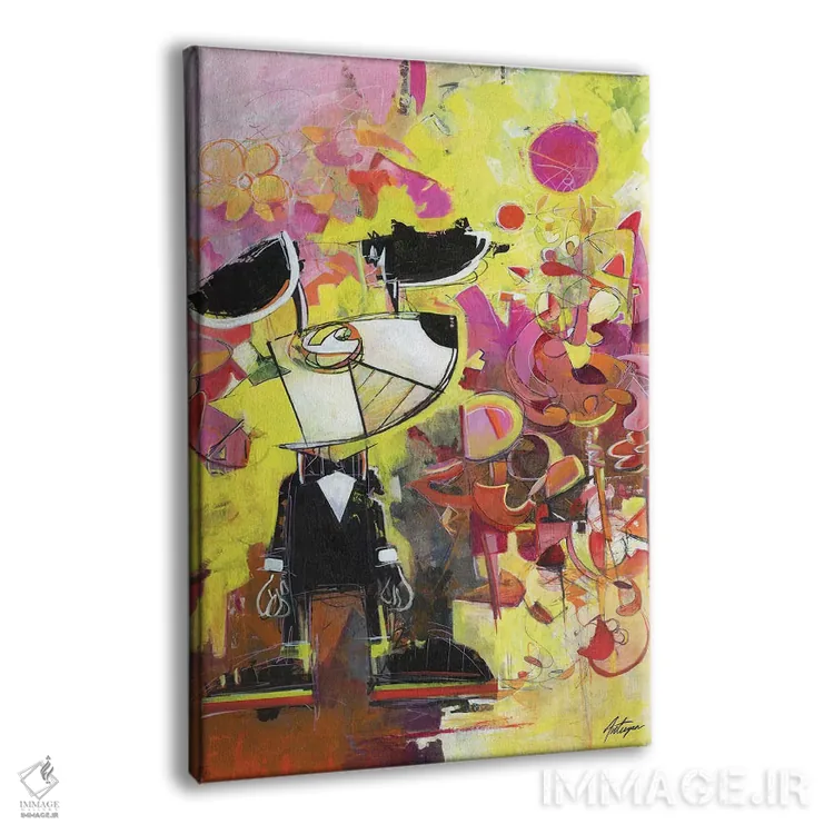 تابلو دکوراتیو همه چیز با یک نقطه آغاز می شود اثر جک آوتیسیان - نمای پرسپکتیو محصول