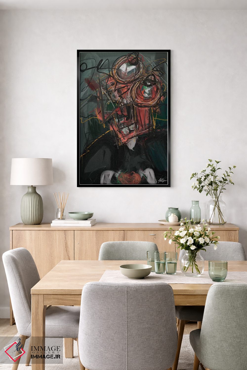 تابلو انتزاعی خودتخریبی II اثر جک آوتیسیان - D6B