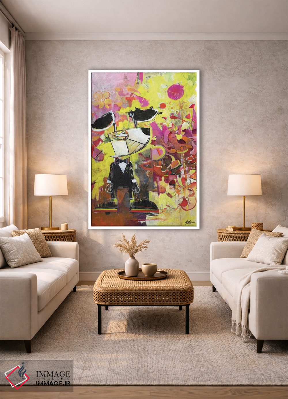 تابلو دکوراتیو همه چیز با یک نقطه آغاز می شود اثر جک آوتیسیان - D1W