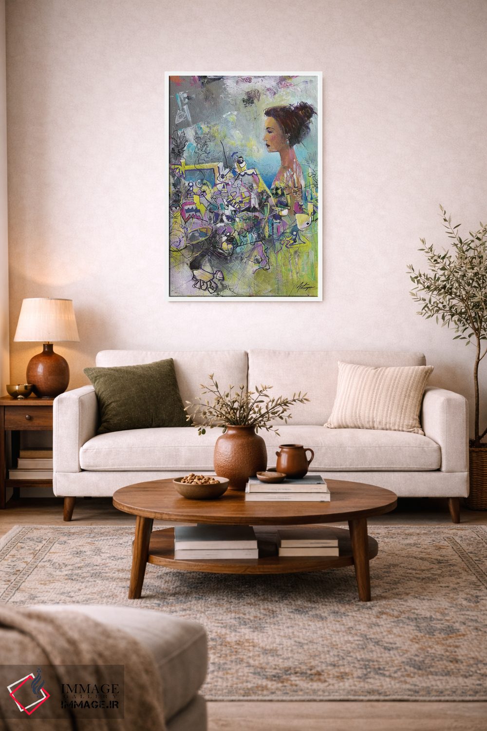 تابلو دکوراتیو آرامش در میان هرج و مرج اثر جک آوتیسیان - D1W