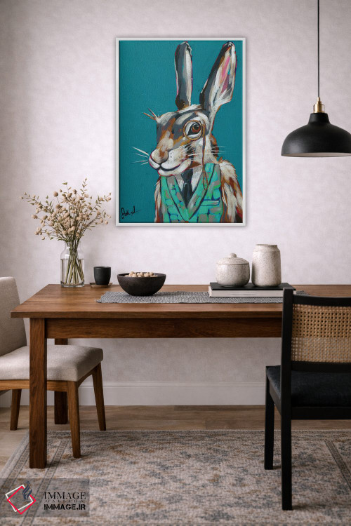 تابلو دکوراتیو حیوانات جاسوس III - خرگوش معماگو اثر جودی آگوستین - D3W