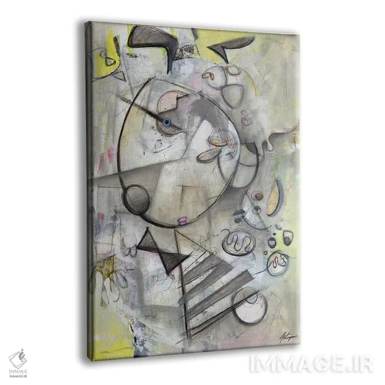 تابلو انتزاعی سال های اولیه III اثر جک آوتیسیان - نمای پرسپکتیو محصول