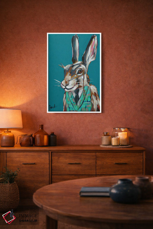 تابلو دکوراتیو حیوانات جاسوس III - خرگوش معماگو اثر جودی آگوستین - D4W
