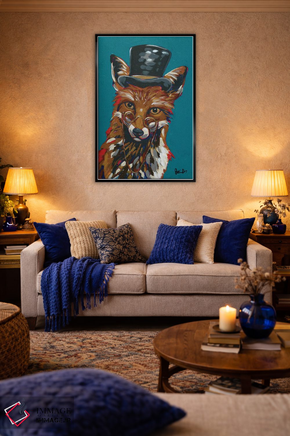 تابلو دکوراتیو حیوانات جاسوس IV - روباه زیرک اثر جودی آگوستین - D5B