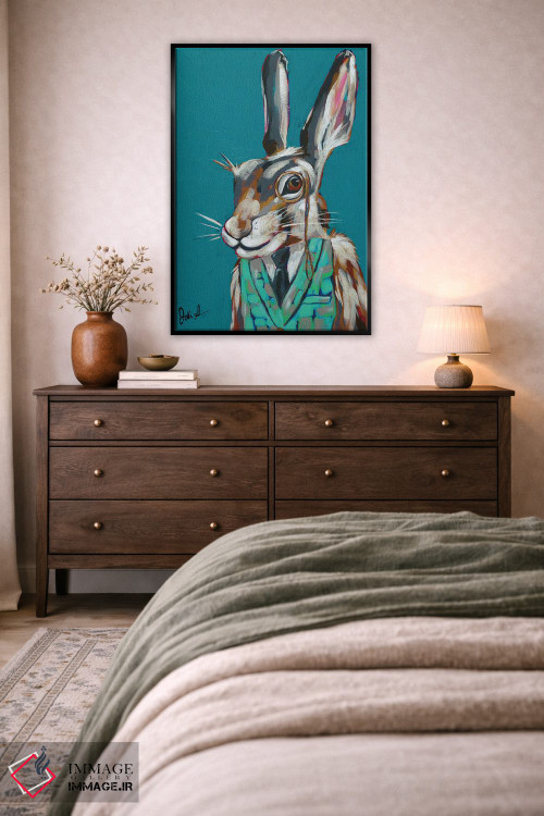تابلو دکوراتیو حیوانات جاسوس III - خرگوش معماگو اثر جودی آگوستین - D6B