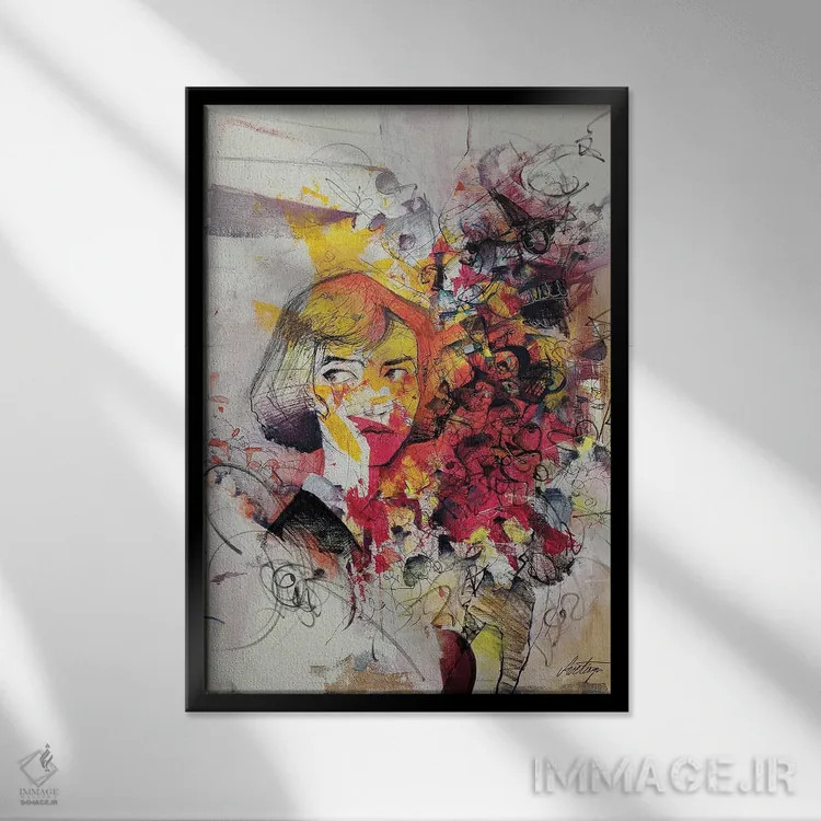 تابلو دکوراتیو ترفند اثر جک آوتیسیان - نمای قابدار مشکی