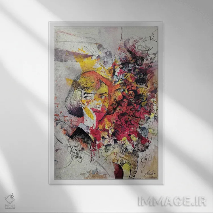 تابلو دکوراتیو ترفند اثر جک آوتیسیان - نمای قابدار سفید