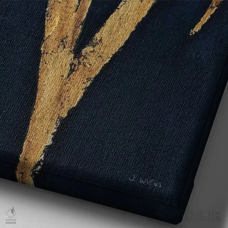 تابلو دکوراتیو تابستان درخشان II اثر جیمز وینس - نمای نزدیک بافت بوم