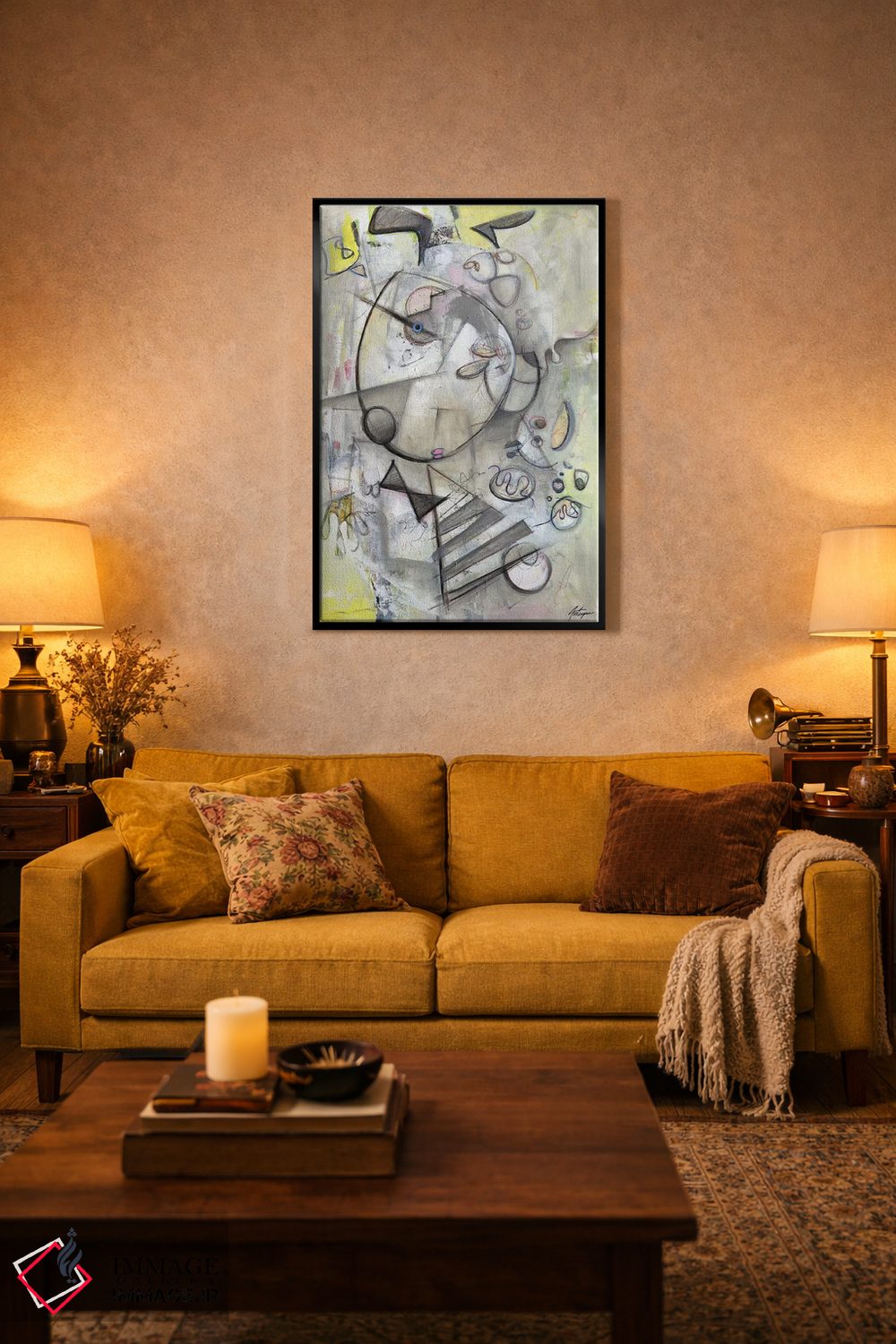 تابلو انتزاعی سال های اولیه III اثر جک آوتیسیان - D3B