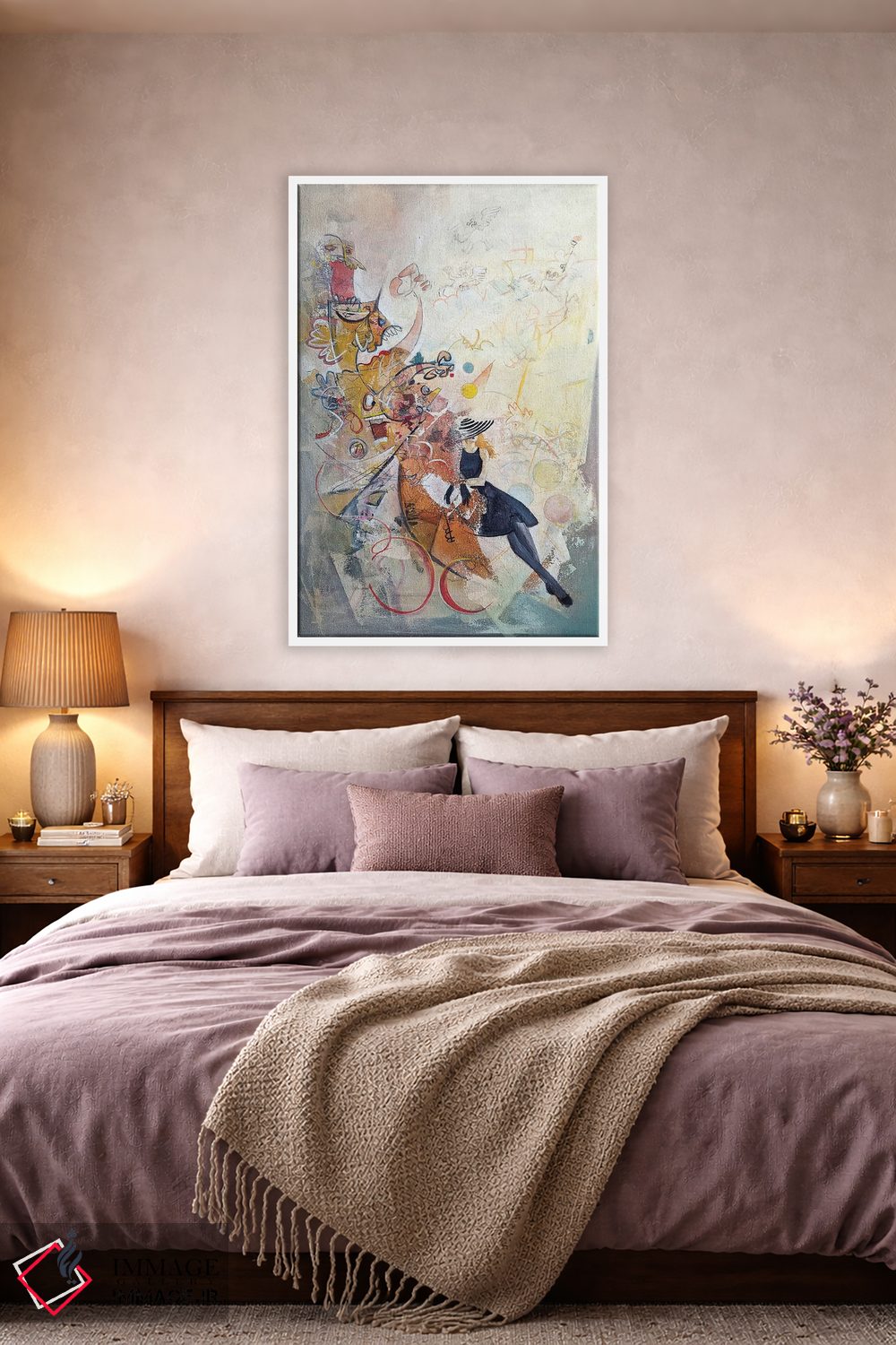 تابلو انتزاعی پرستش ونوس اثر جک آوتیسیان - D3W