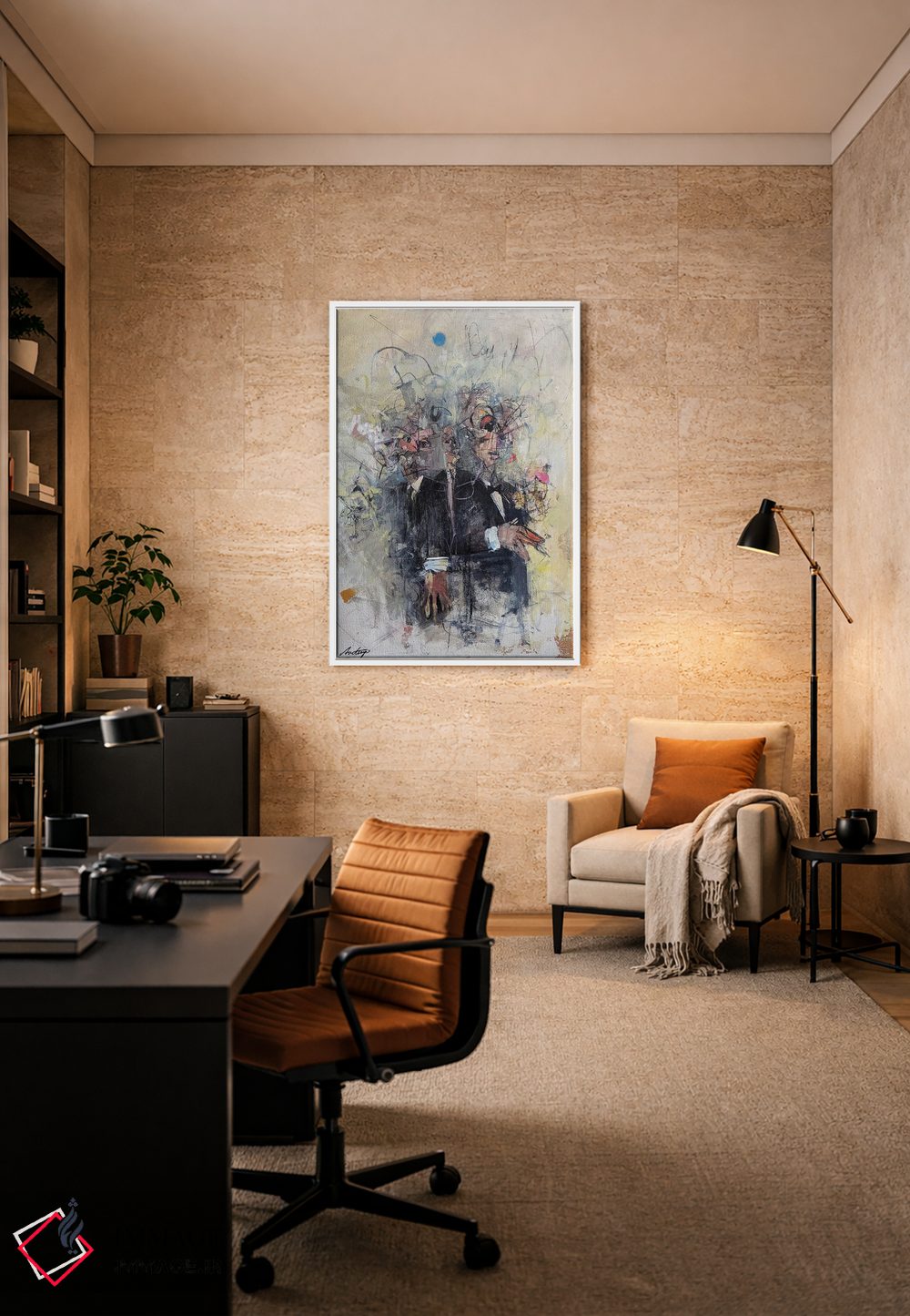 تابلو انتزاعی منشور خود اثر جک آوتیسیان - D6W