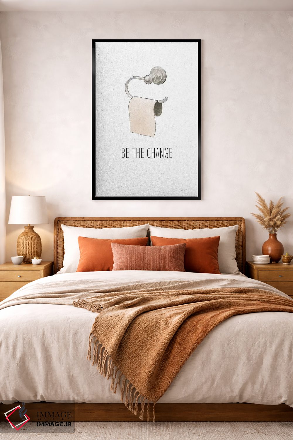 تابلو مینیمال خودت تغییر باش اثر جیمز وینس - D4B