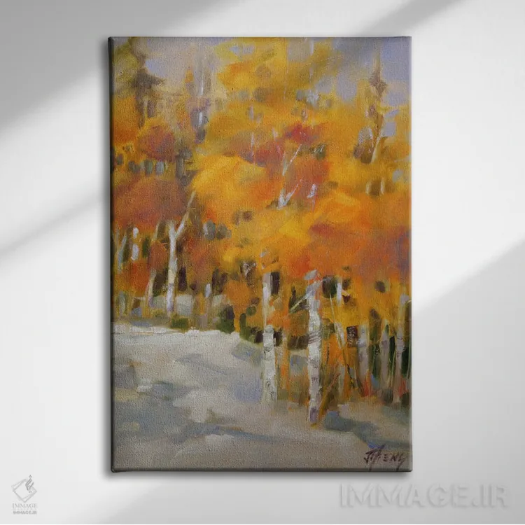 تابلو دکوراتیو یک روز در فضای باز اثر جودی آهرنز - نمای روبهرو روی دیوار