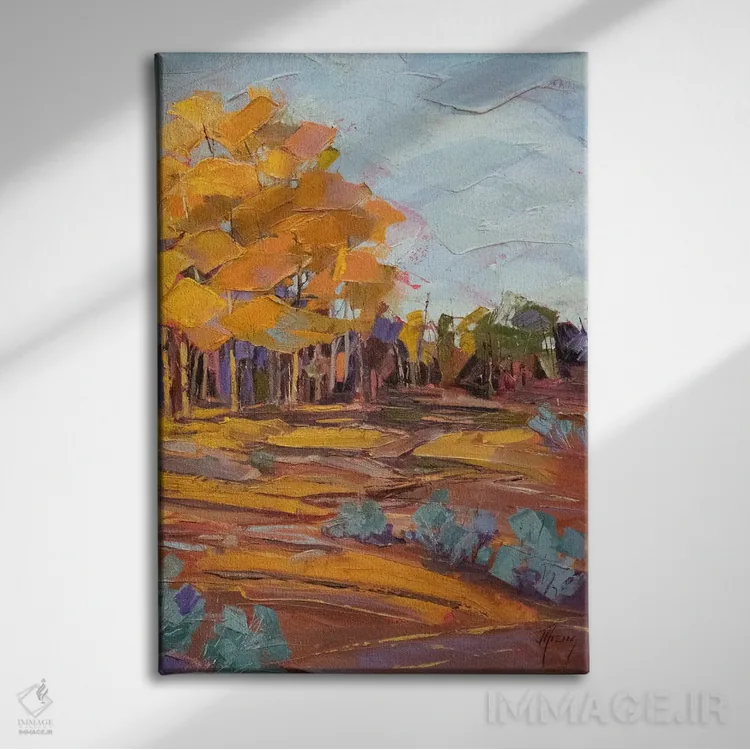 تابلو دکوراتیو عصر ملایم اثر جودی آهرنز - نمای روبهرو روی دیوار