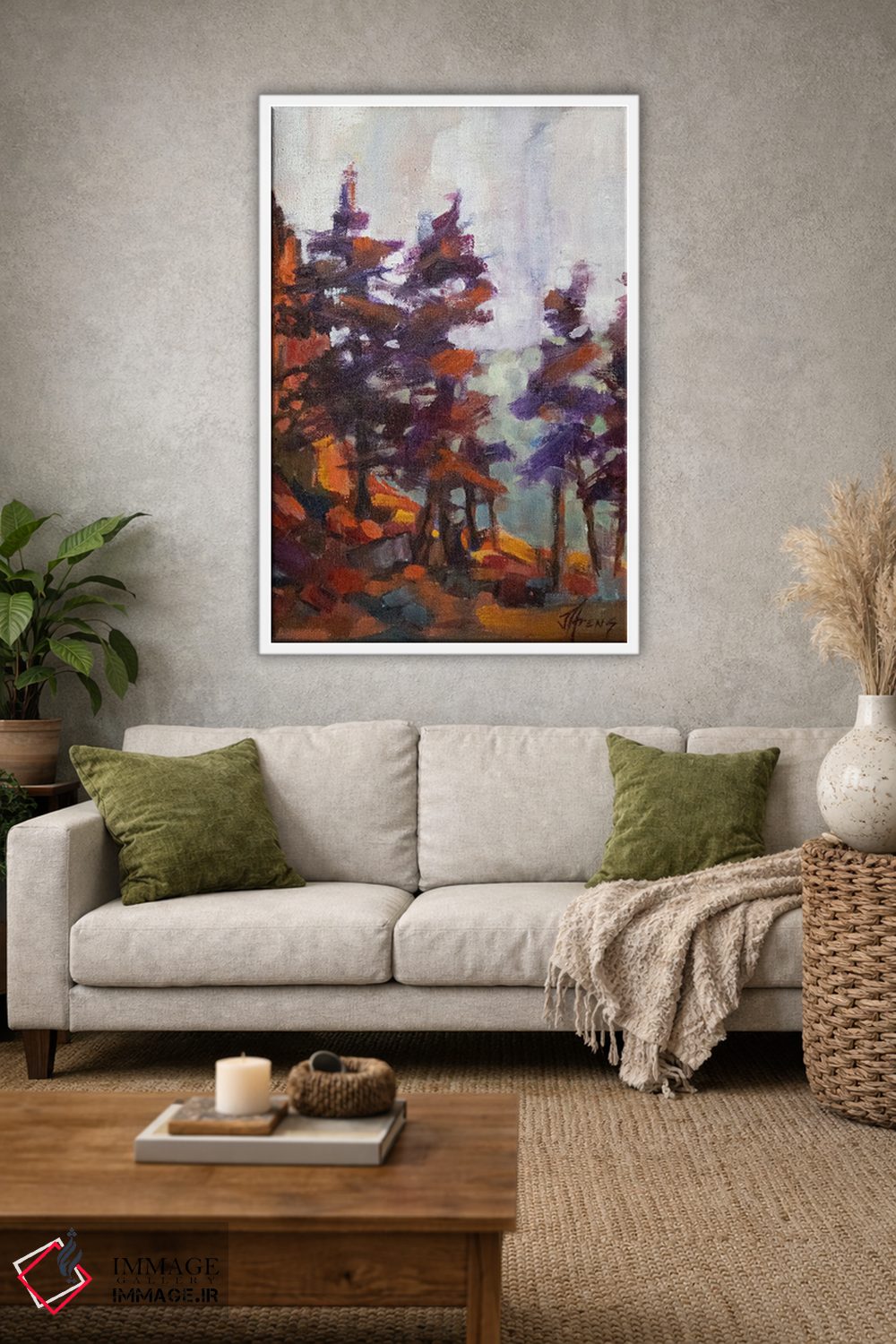 تابلو دکوراتیو صخره های رودخانه گانیسون اثر جودی آهرنز - D1W