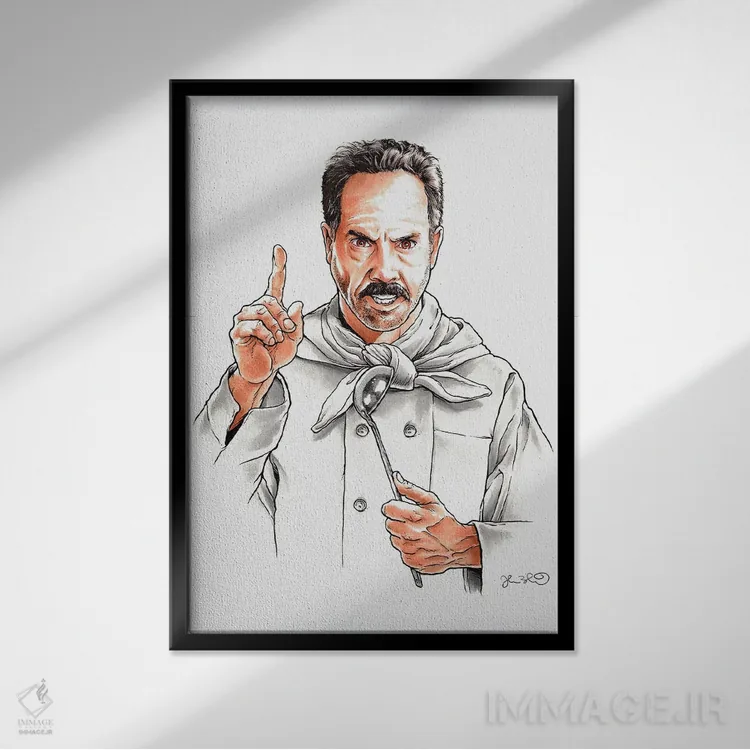 تابلو دکوراتیو سوپ نازی اثر جاشوا بودیچ - نمای قابدار مشکی