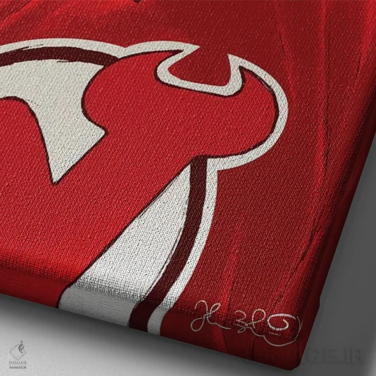 تابلو دکوراتیو پوتی اثر جاشوا بودیچ - نمای نزدیک بافت بوم