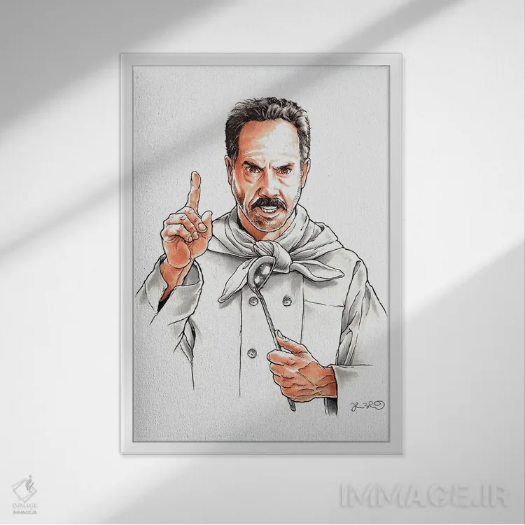 تابلو دکوراتیو سوپ نازی اثر جاشوا بودیچ - نمای قابدار سفید