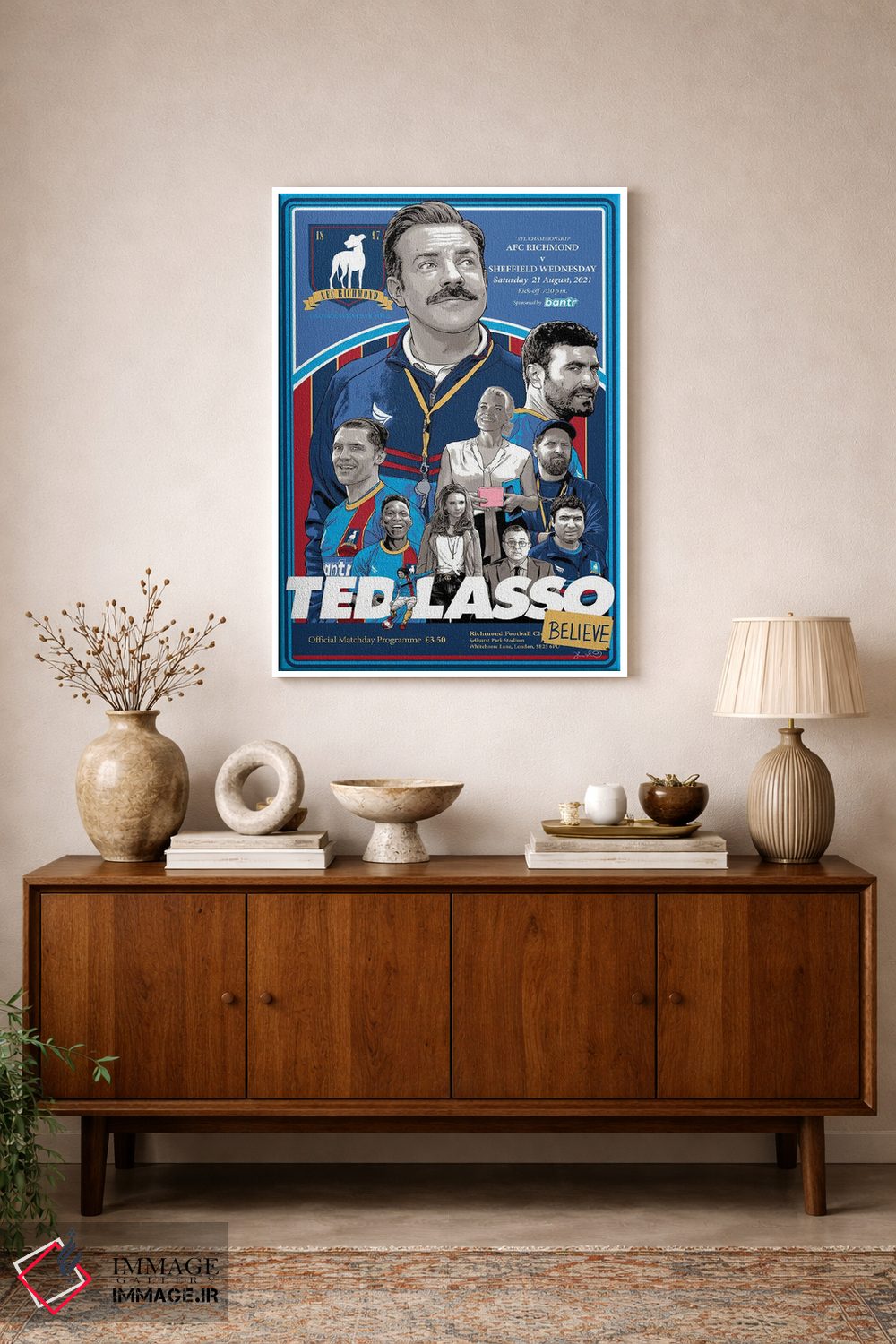 تابلو دکوراتیو تد لاسو اثر جاشوا بودیچ - D1W