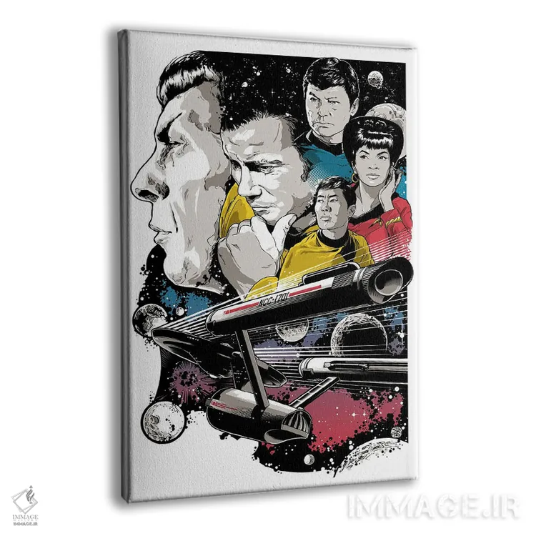 تابلو دکوراتیو پیشتازان فضا اثر جاشوا بودیچ - نمای پرسپکتیو محصول