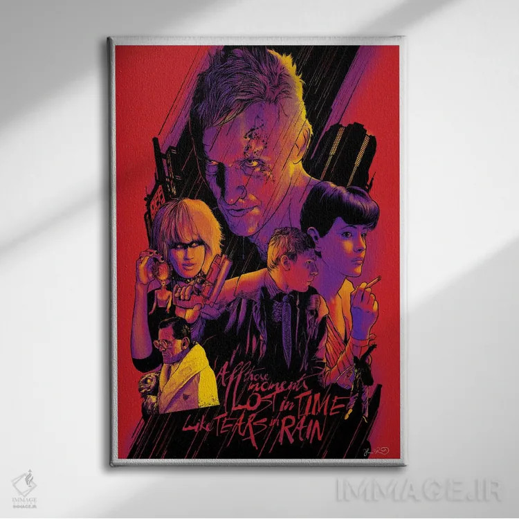 تابلو دکوراتیو بلید رانر اثر جاشوا بودیچ - نمای روبهرو روی دیوار