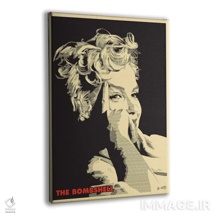 تابلو دکوراتیو بمب زیبایی: مرلین مونرو اثر جاشوا بودیچ - نمای پرسپکتیو محصول