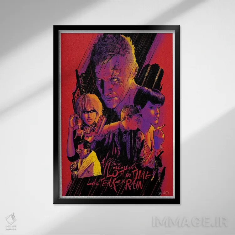 تابلو دکوراتیو بلید رانر اثر جاشوا بودیچ - نمای قابدار مشکی