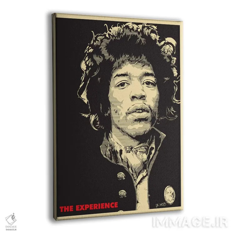 تابلو دکوراتیو تجربه: جیمی هندریکس اثر جاشوا بودیچ - نمای پرسپکتیو محصول