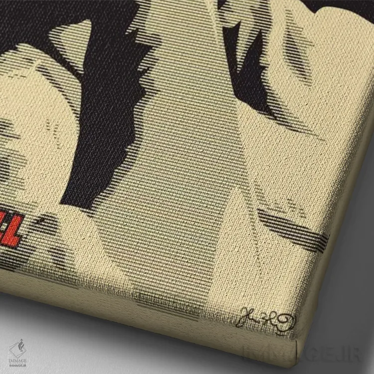 تابلو دکوراتیو بمب زیبایی: مرلین مونرو اثر جاشوا بودیچ - نمای نزدیک بافت بوم