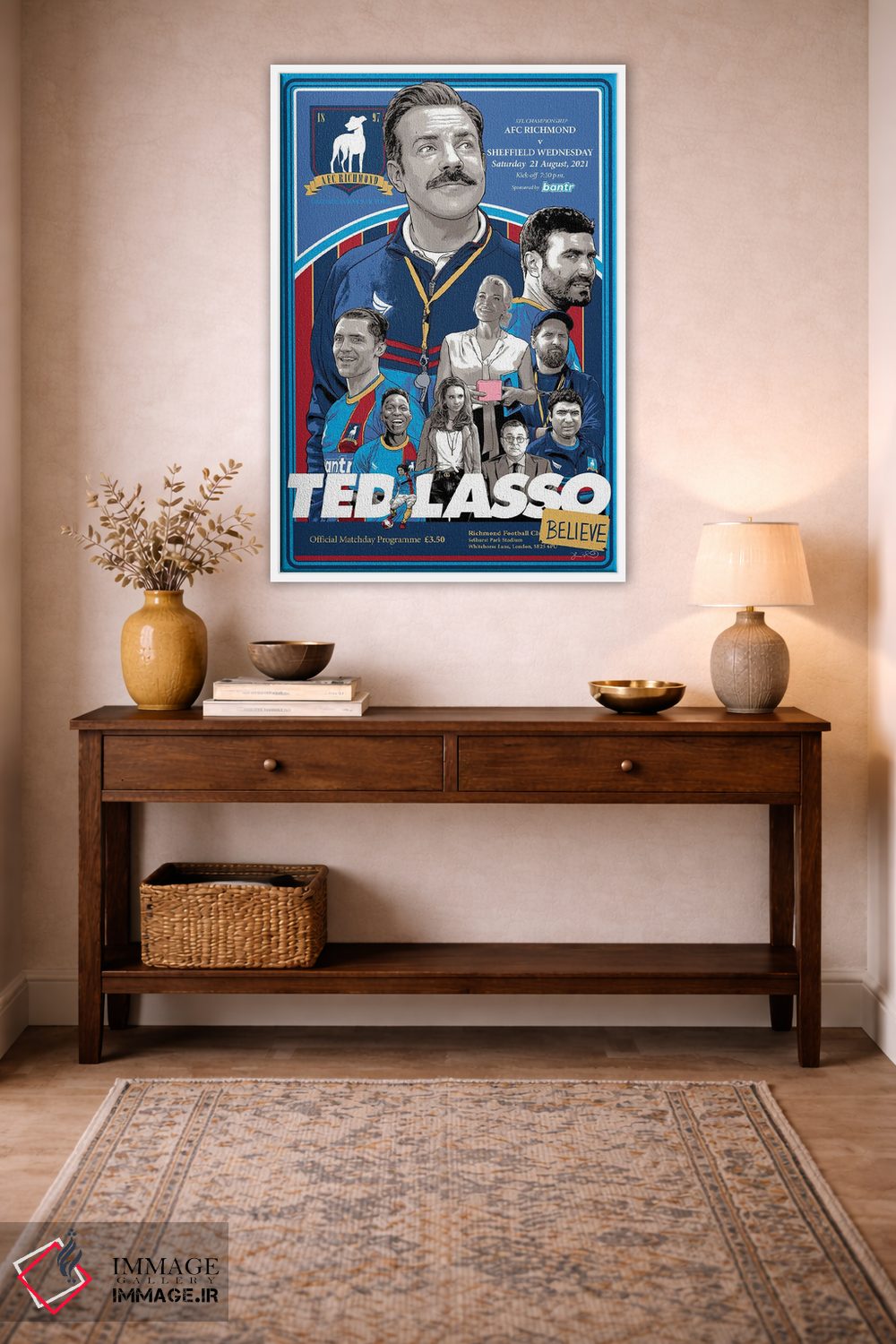 تابلو دکوراتیو تد لاسو اثر جاشوا بودیچ - D2W