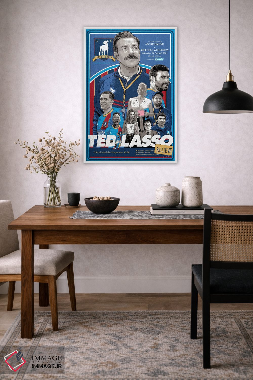 تابلو دکوراتیو تد لاسو اثر جاشوا بودیچ - D3W