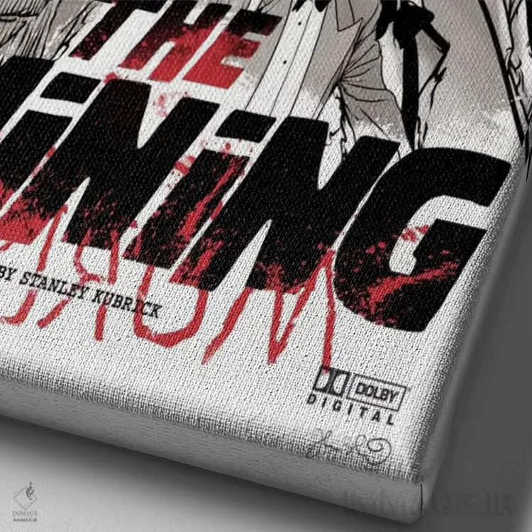 تابلو دکوراتیو درخشش اثر جاشوا بودیچ - نمای نزدیک بافت بوم