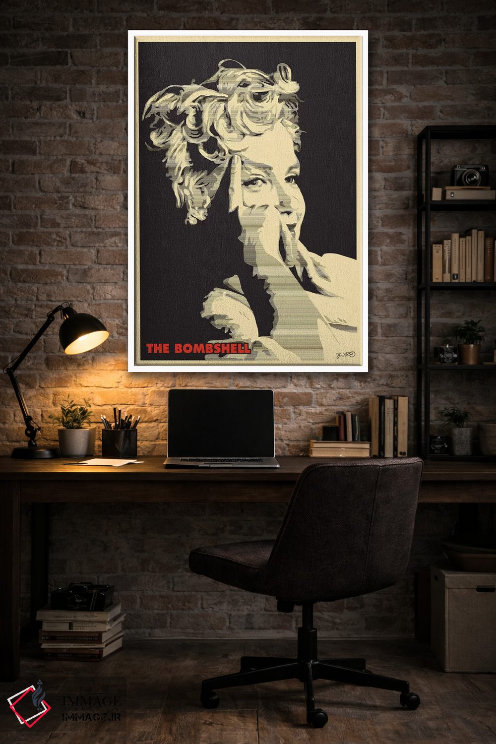 تابلو دکوراتیو بمب زیبایی: مرلین مونرو اثر جاشوا بودیچ - D3W