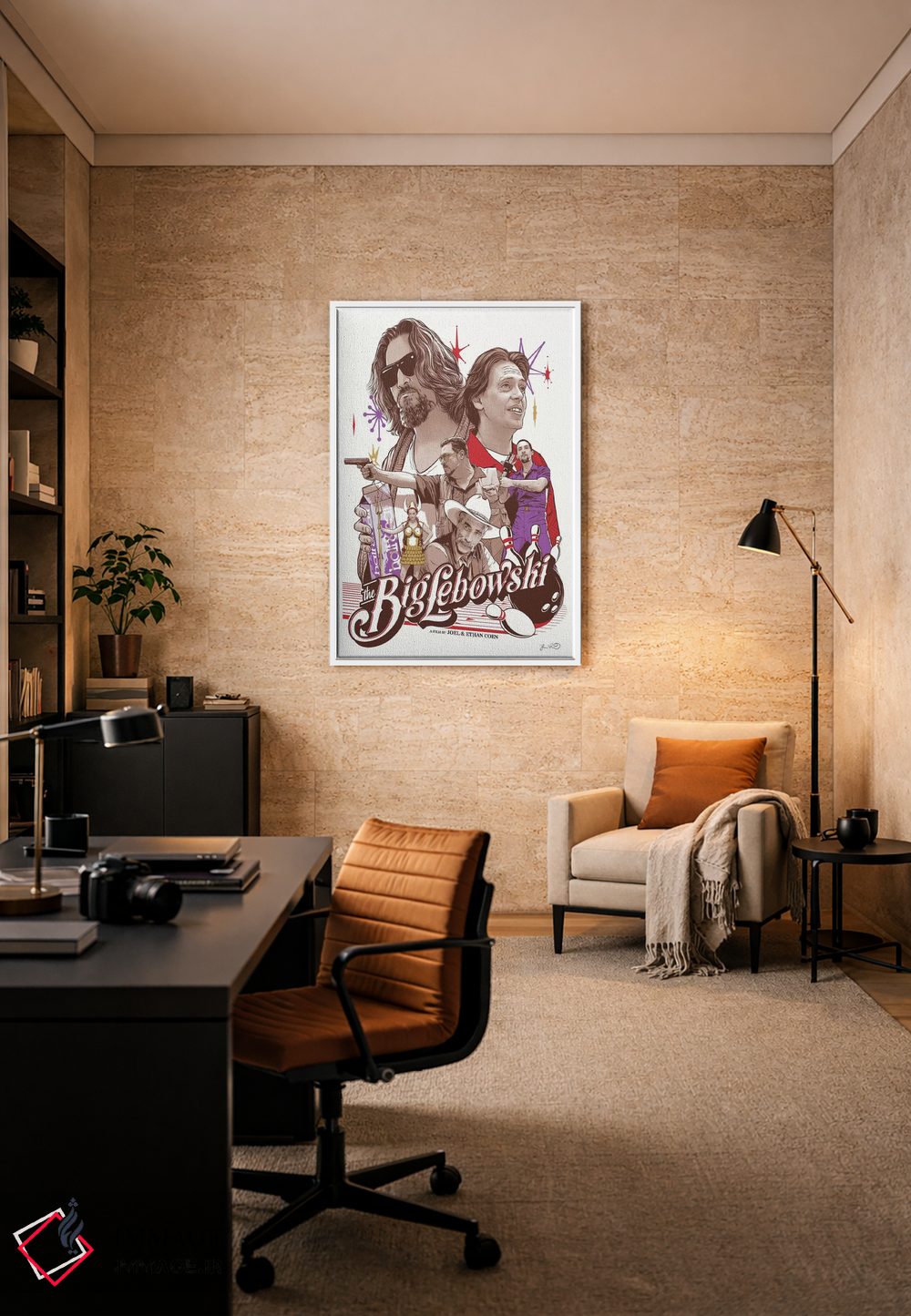 تابلو دکوراتیو بیگ لبوسکی اثر جاشوا بودیچ - D5W