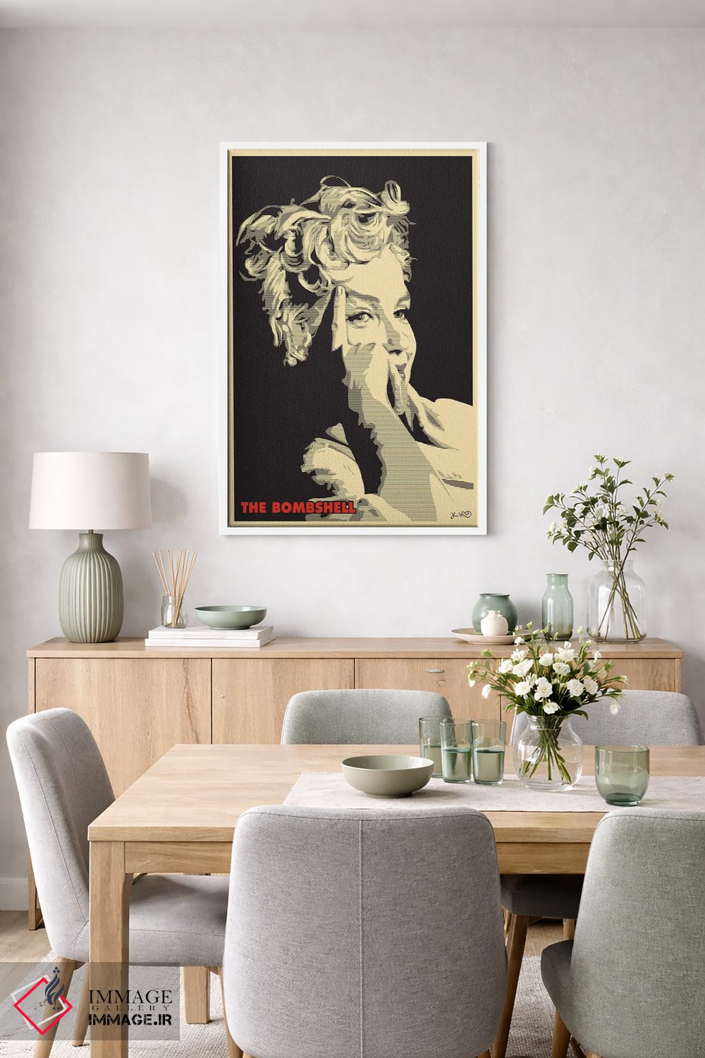 تابلو دکوراتیو بمب زیبایی: مرلین مونرو اثر جاشوا بودیچ - D6W