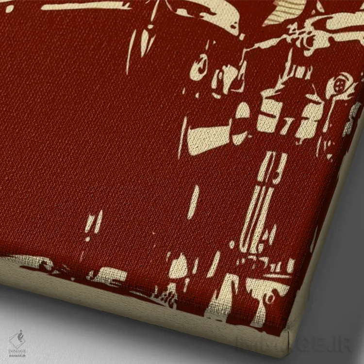 تابلو دکوراتیو کارتر بوفورد اثر جاشوا بودیچ - نمای نزدیک بافت بوم