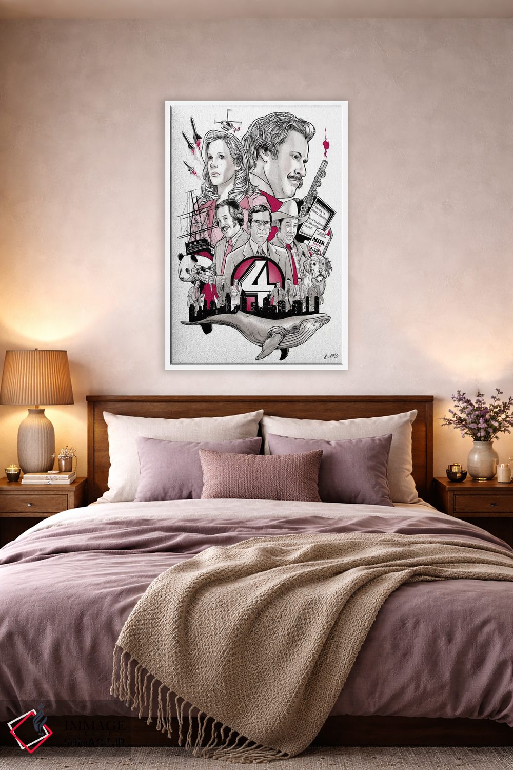 تابلو دکوراتیو مجری اخبار اثر جاشوا بودیچ - D3W