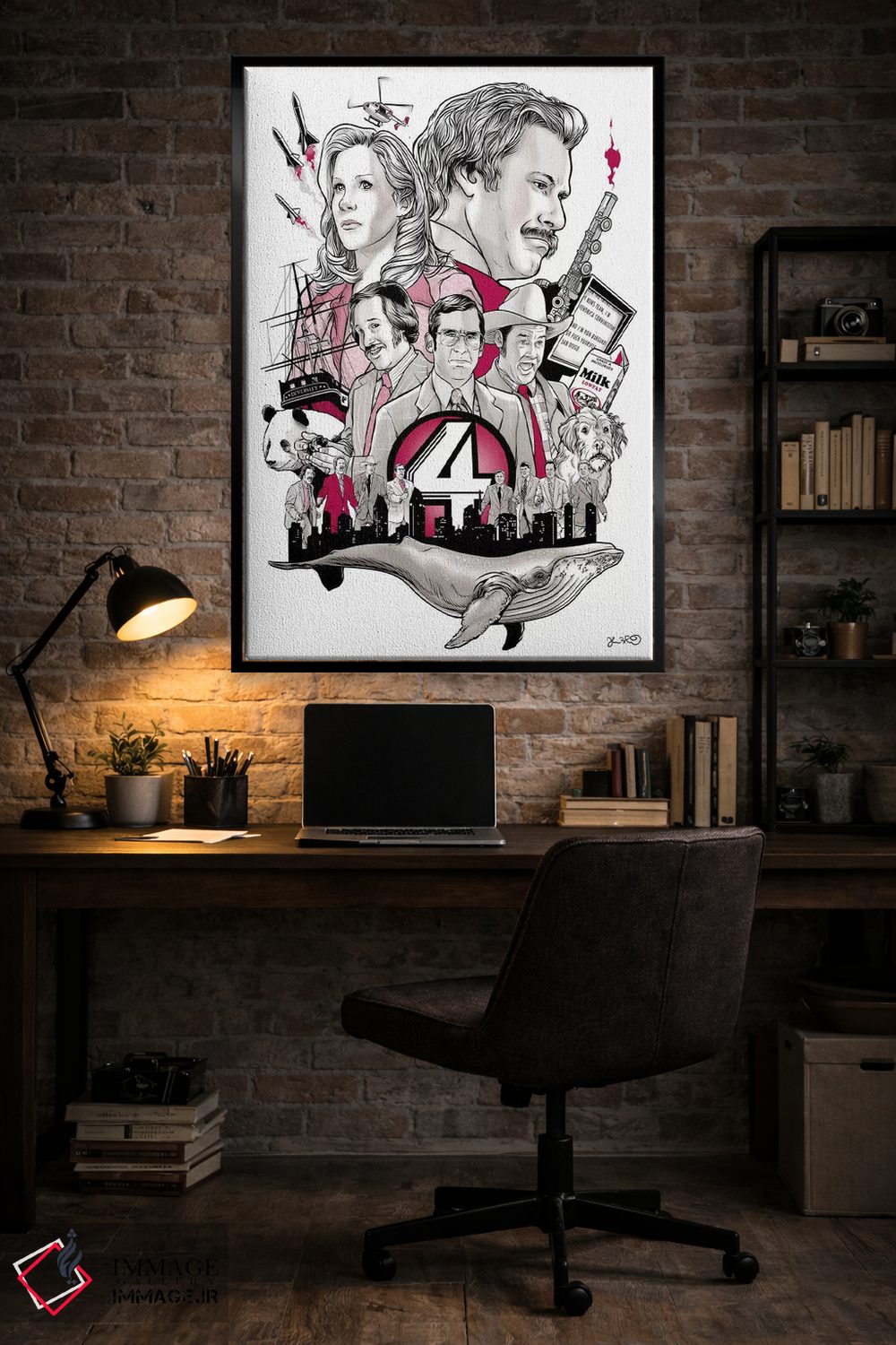 تابلو دکوراتیو مجری اخبار اثر جاشوا بودیچ - D4B