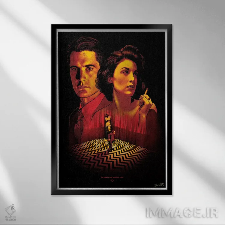 تابلو دکوراتیو توین پیکس اثر جاشوا بودیچ - نمای قابدار مشکی